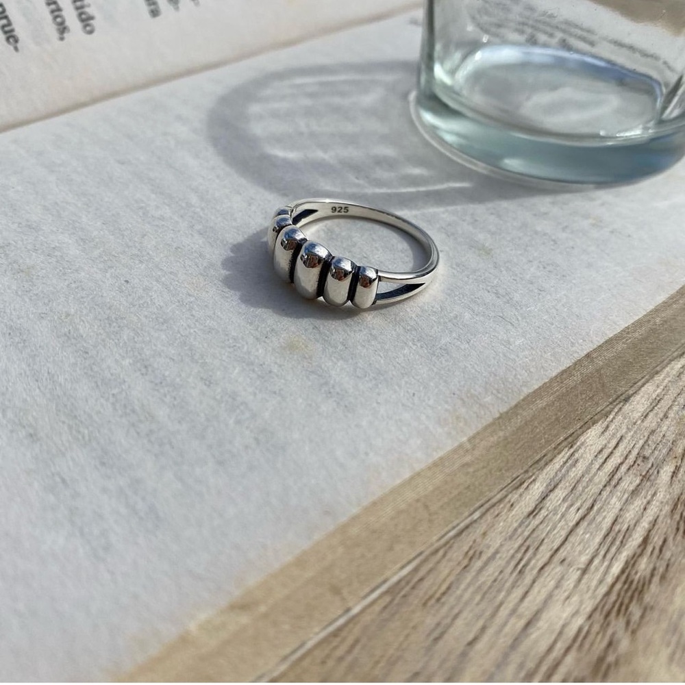 Croissant Sterling Silver Ring
